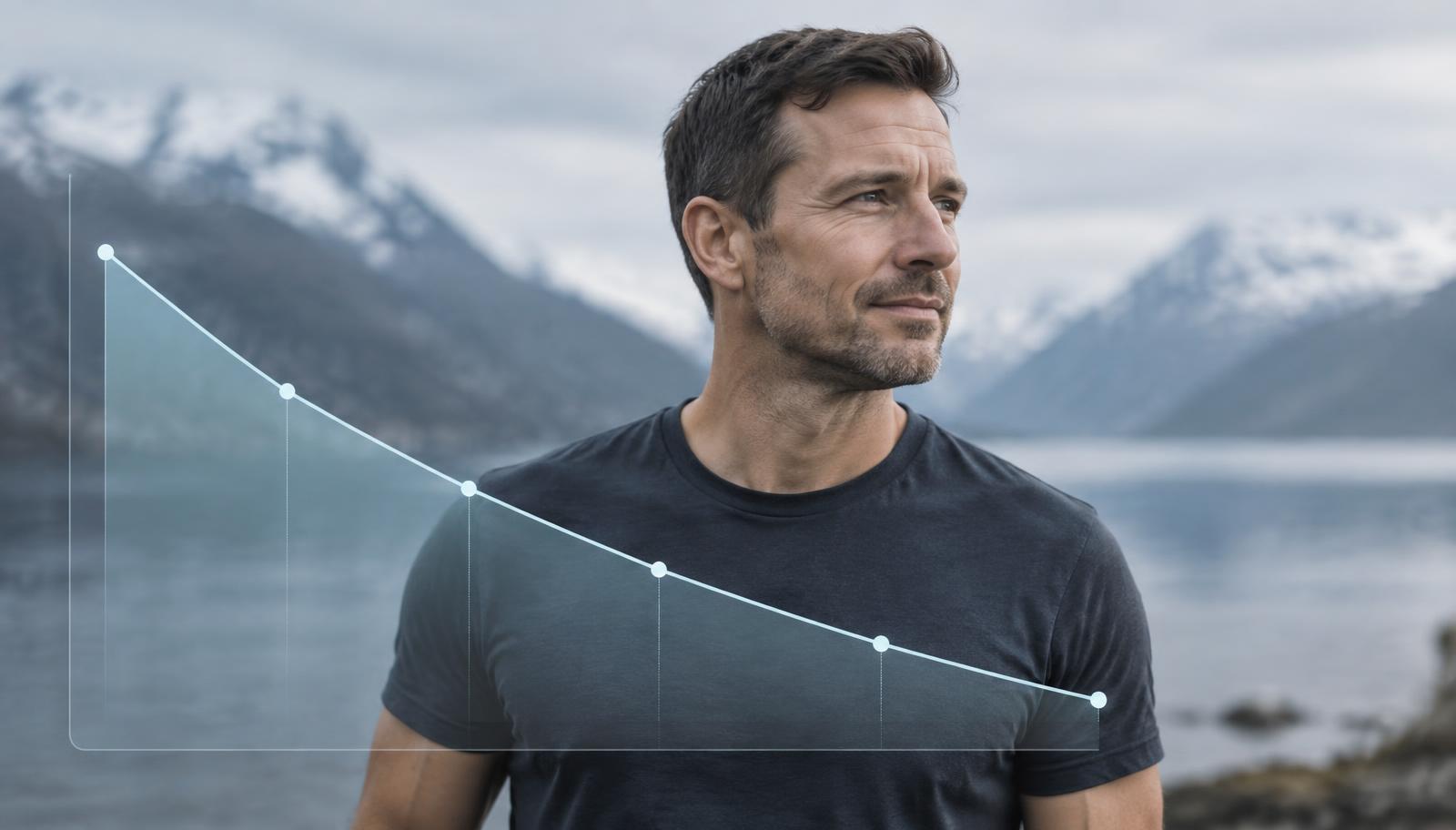 Testosterone decline in young men
