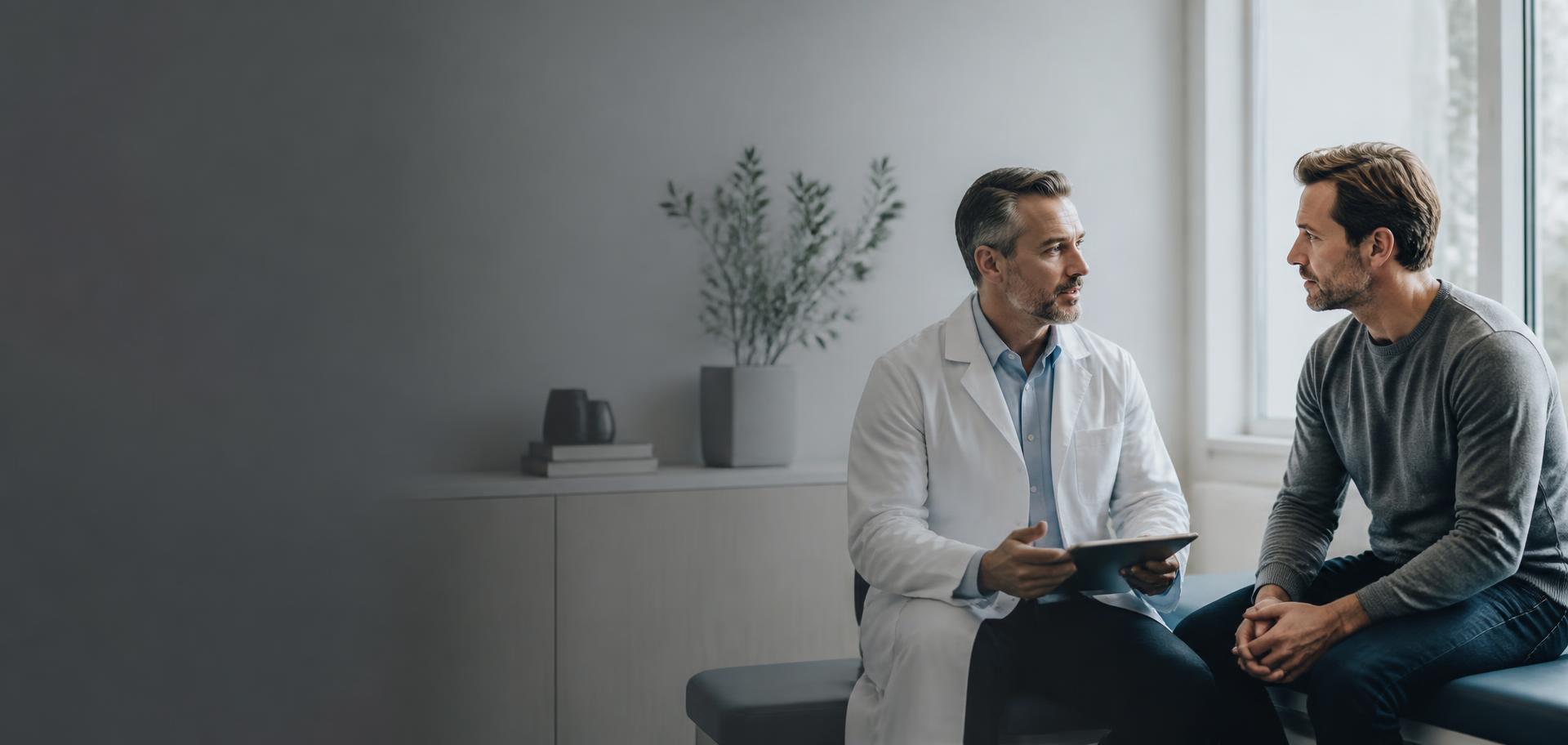 Physician discussing an individual treatment plan